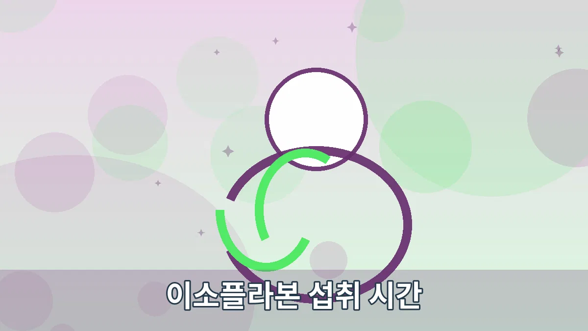이소플라본 섭취 시간 안내 이미지 2